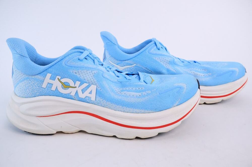 Hoka One One Clifton 10 Women Size 8B Blue Athletic Running Shoes #137